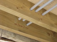 First fix plumbing is already going into the old house.